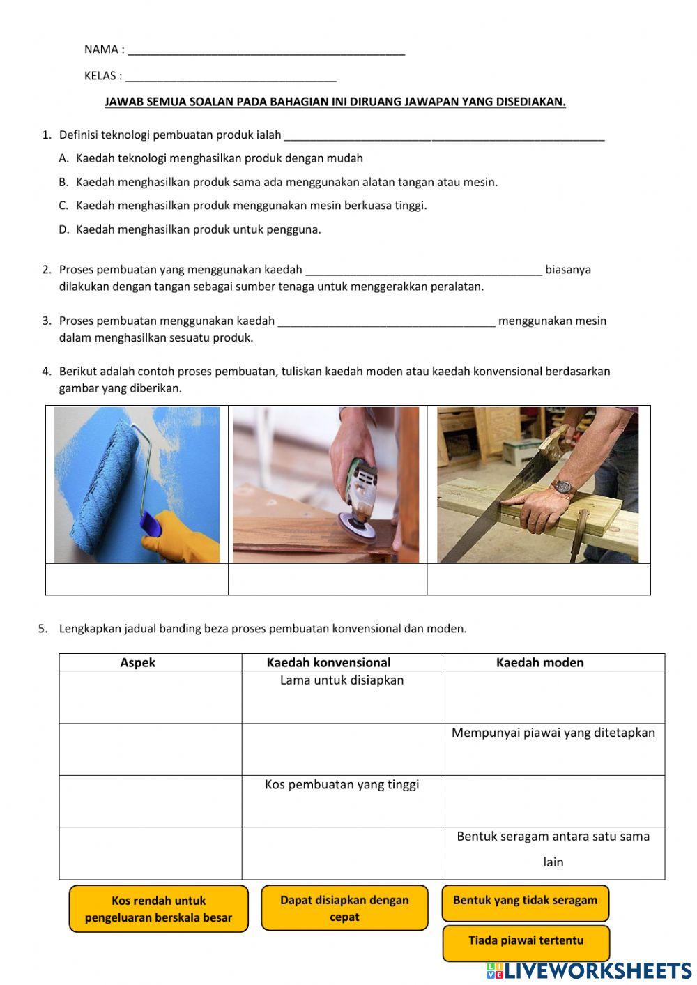 Rbt t2 - rekabentuk pembuatan