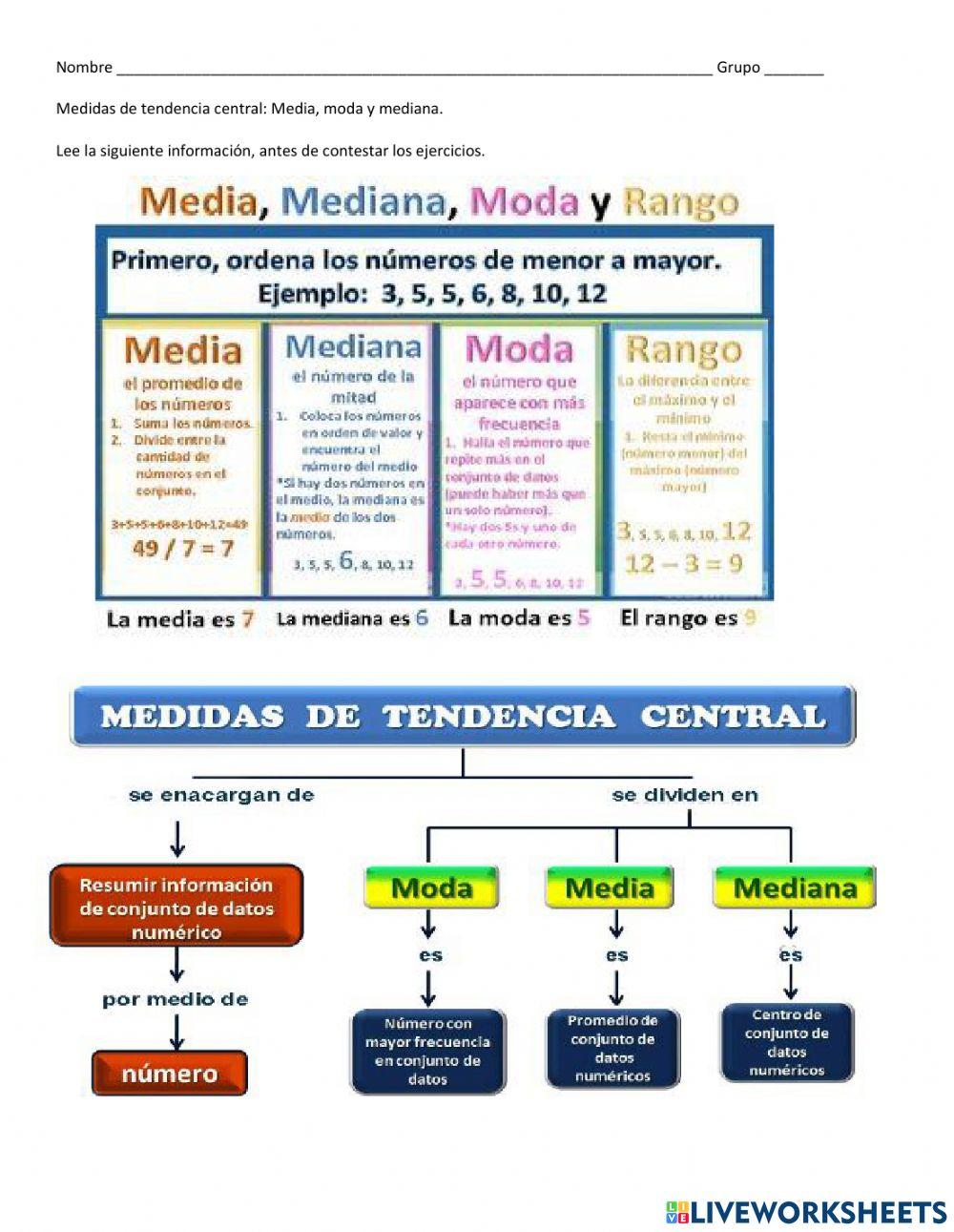 Media, moda y mediana (información)