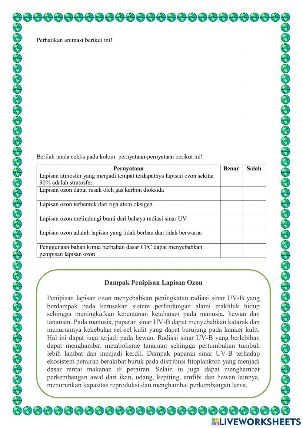 Penipisan Lapisan Ozon