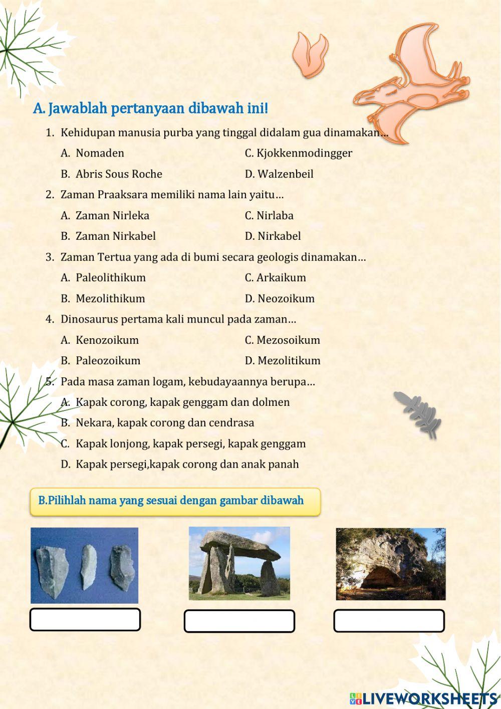 Kehidupan Manusia Pada Masa Praaksara