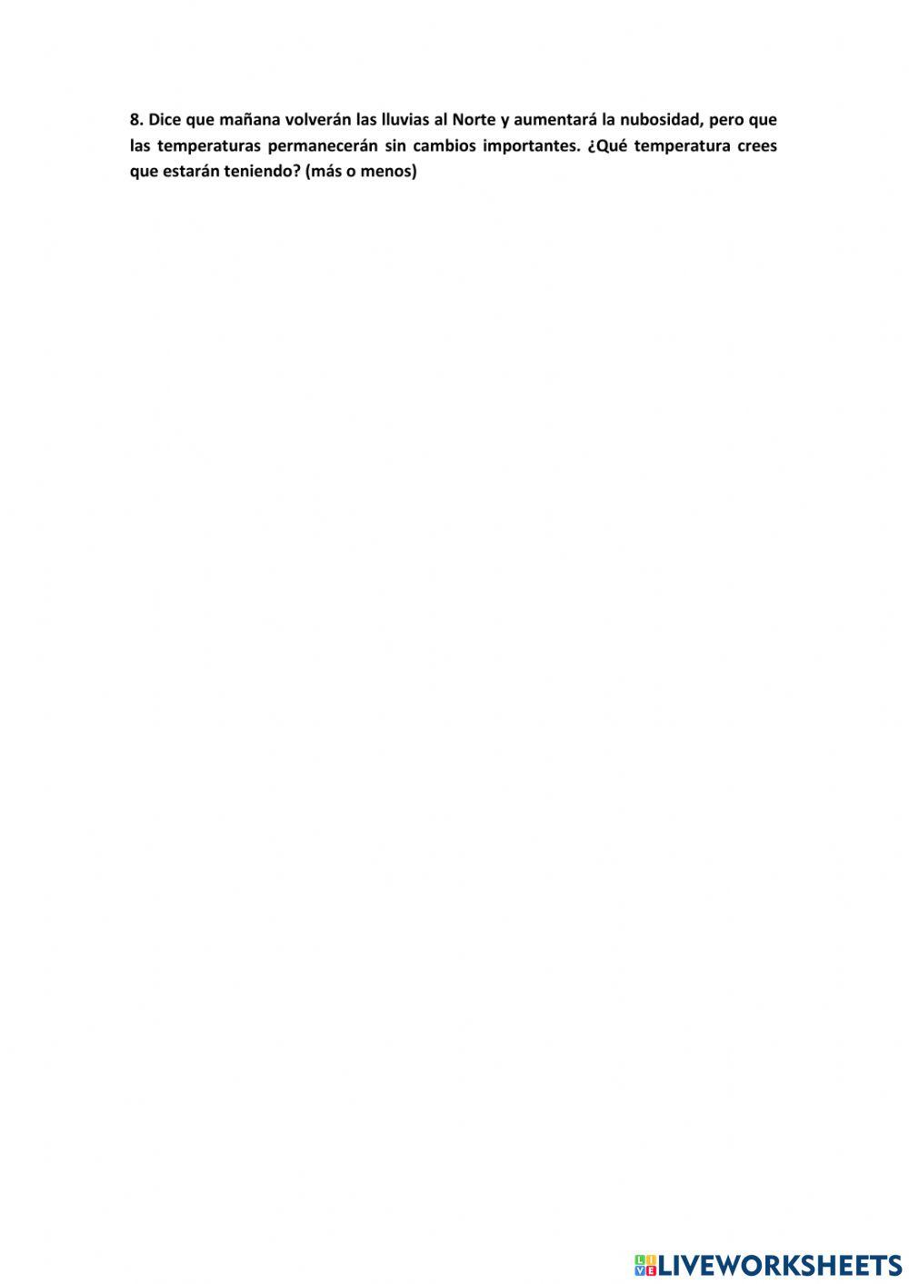 Parte meteorológico