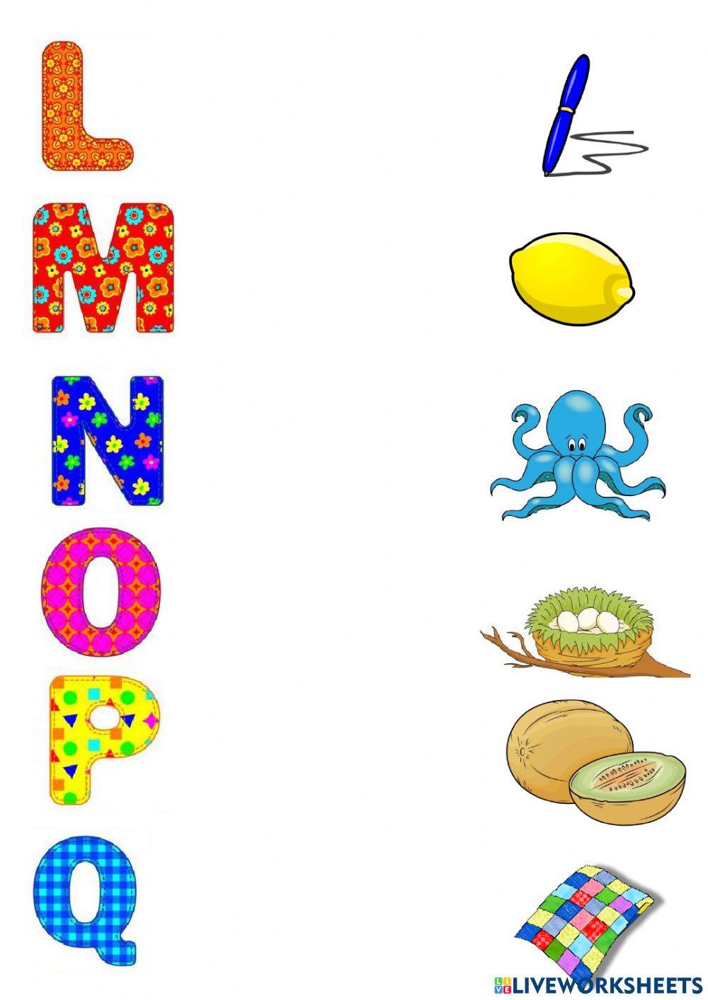 The alphabet The alphabet