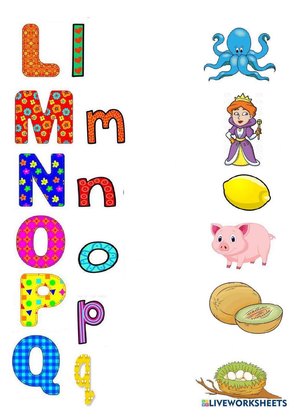 The alphabet The alphabet