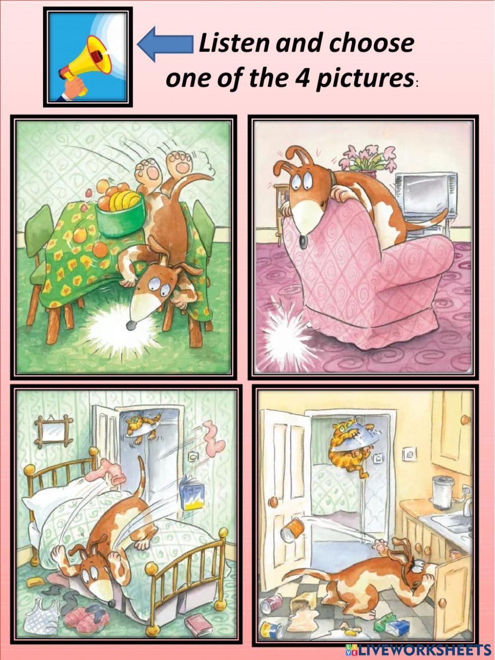 Listening exam prepositions