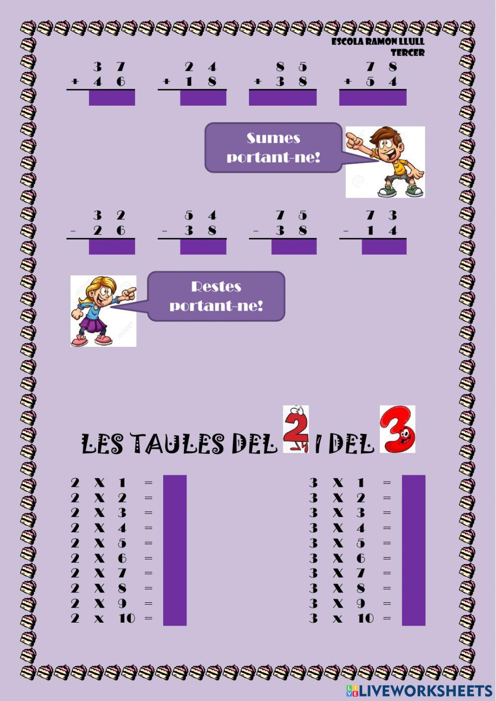 Algunes operacions senzilles