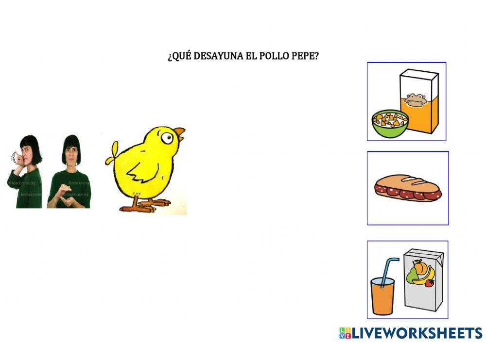 El pollito Pepe va al colegio