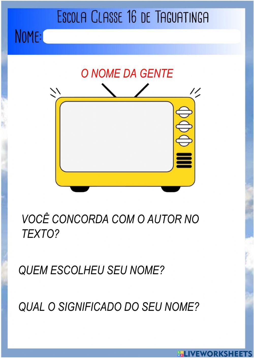 O nome da gente - Pedro Bandeira