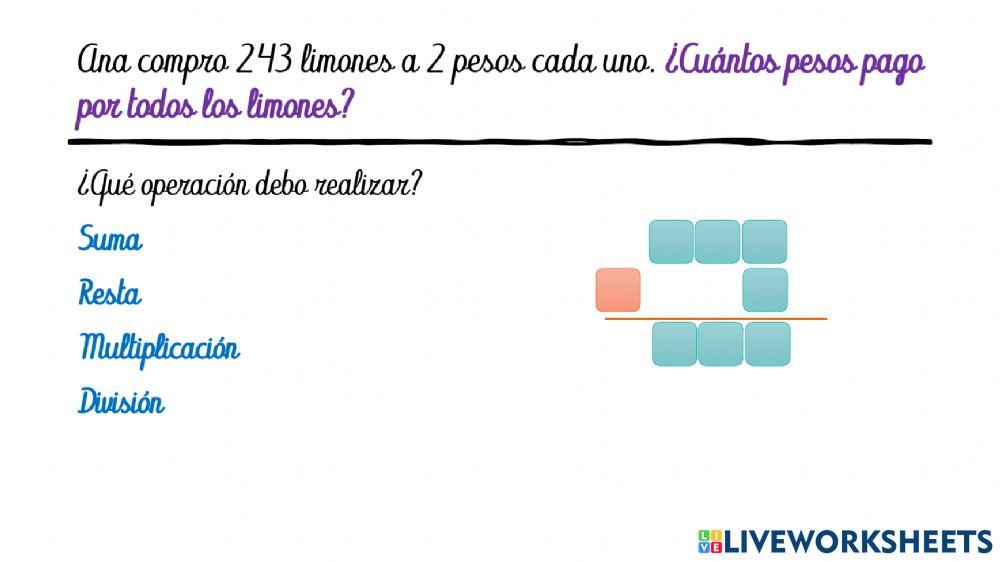 Operaciones matematicas