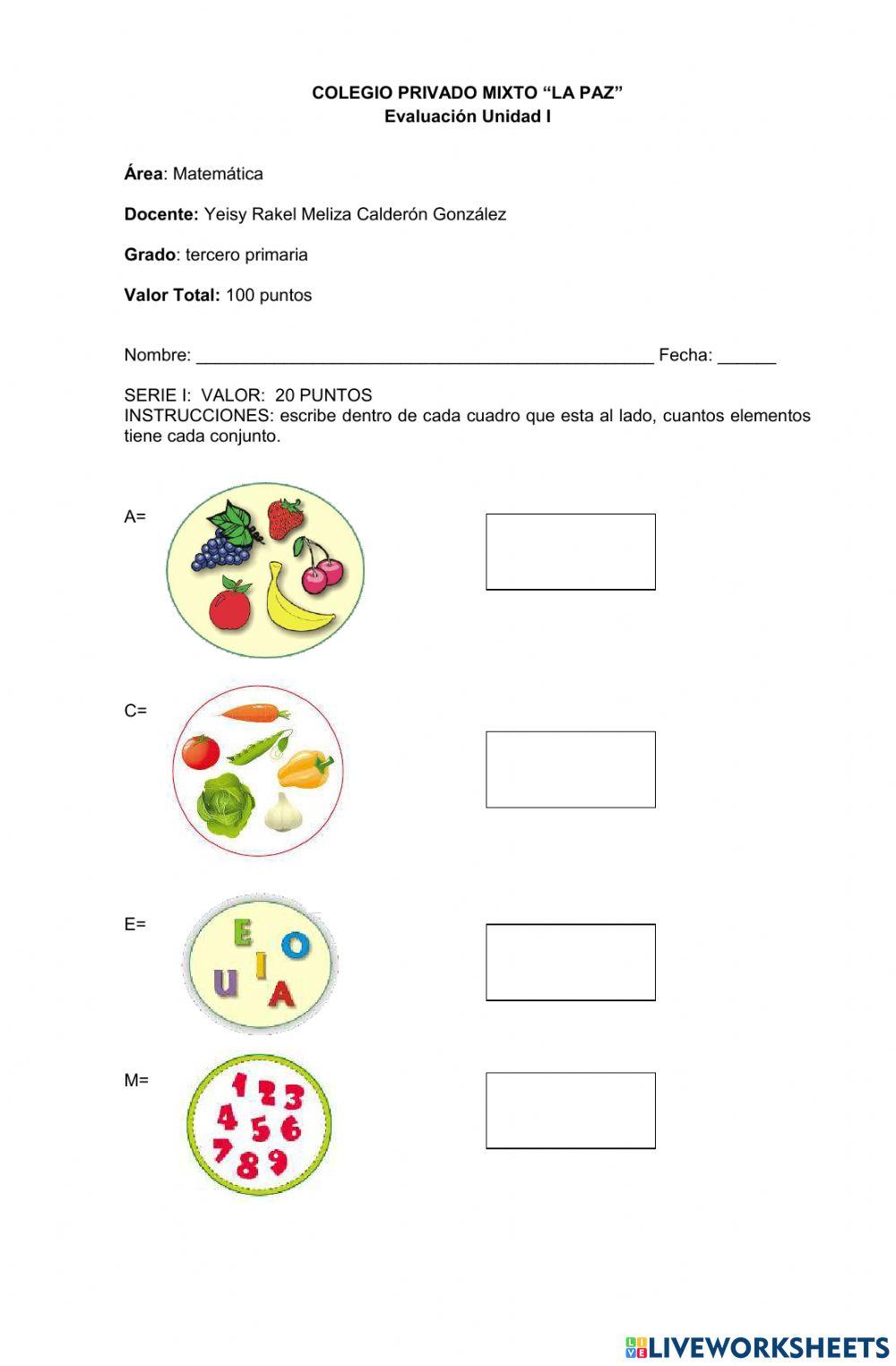 Prueba Objetiva Matemáticas Walbert