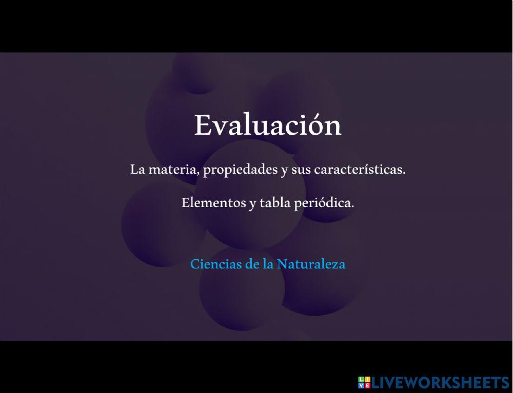 La materia y sus propiedades