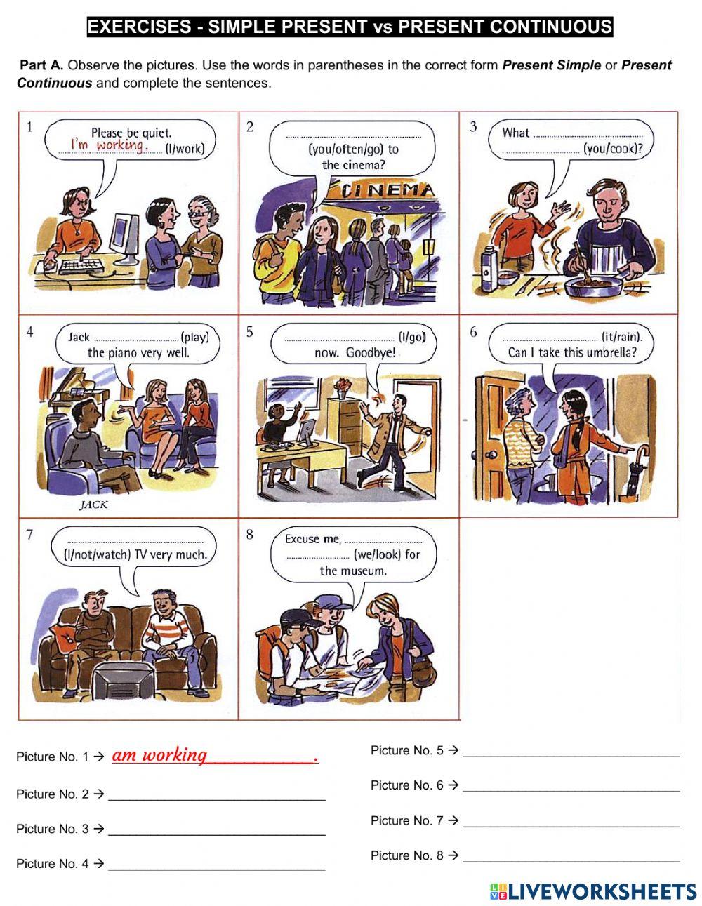 Simple vs Continuous