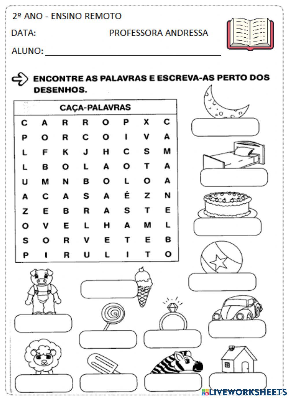 Palavras com Til (~) - Caça-palavras Free Activities online for kids in 2nd  grade by Graded School