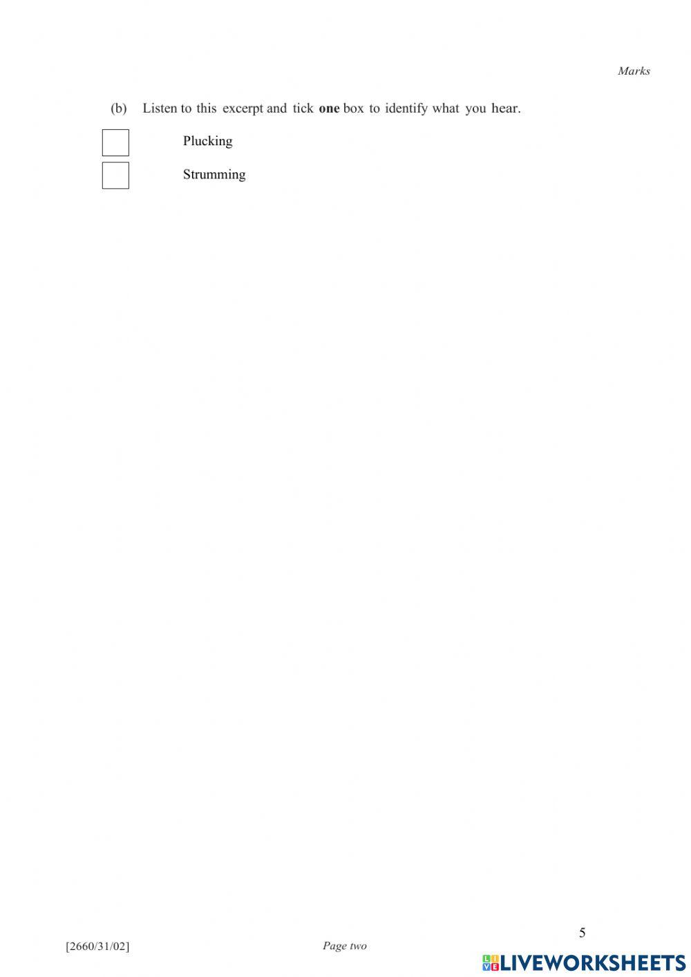 N3 Scottish and Instrumental Quiz