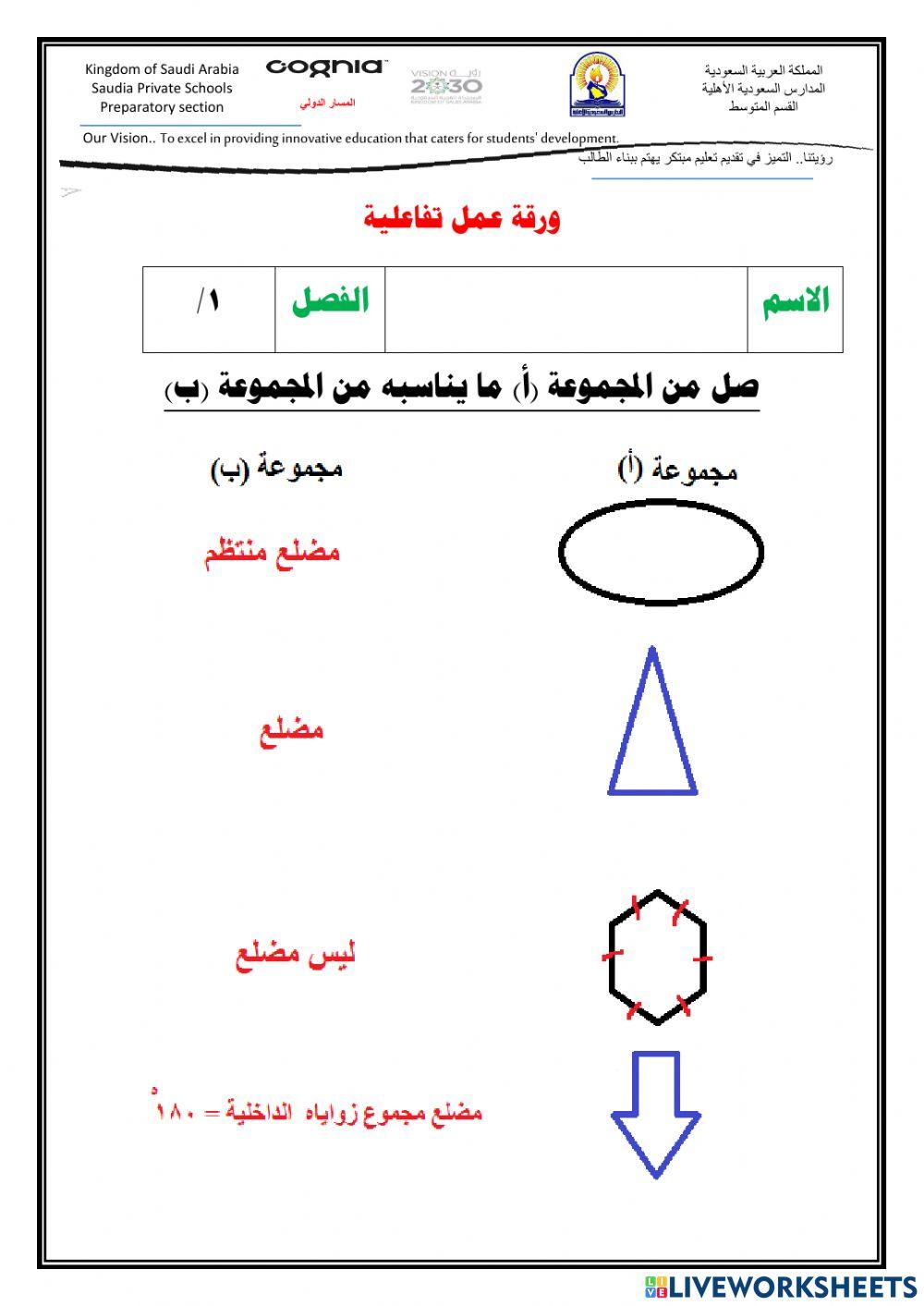 المضلعات والتبليط