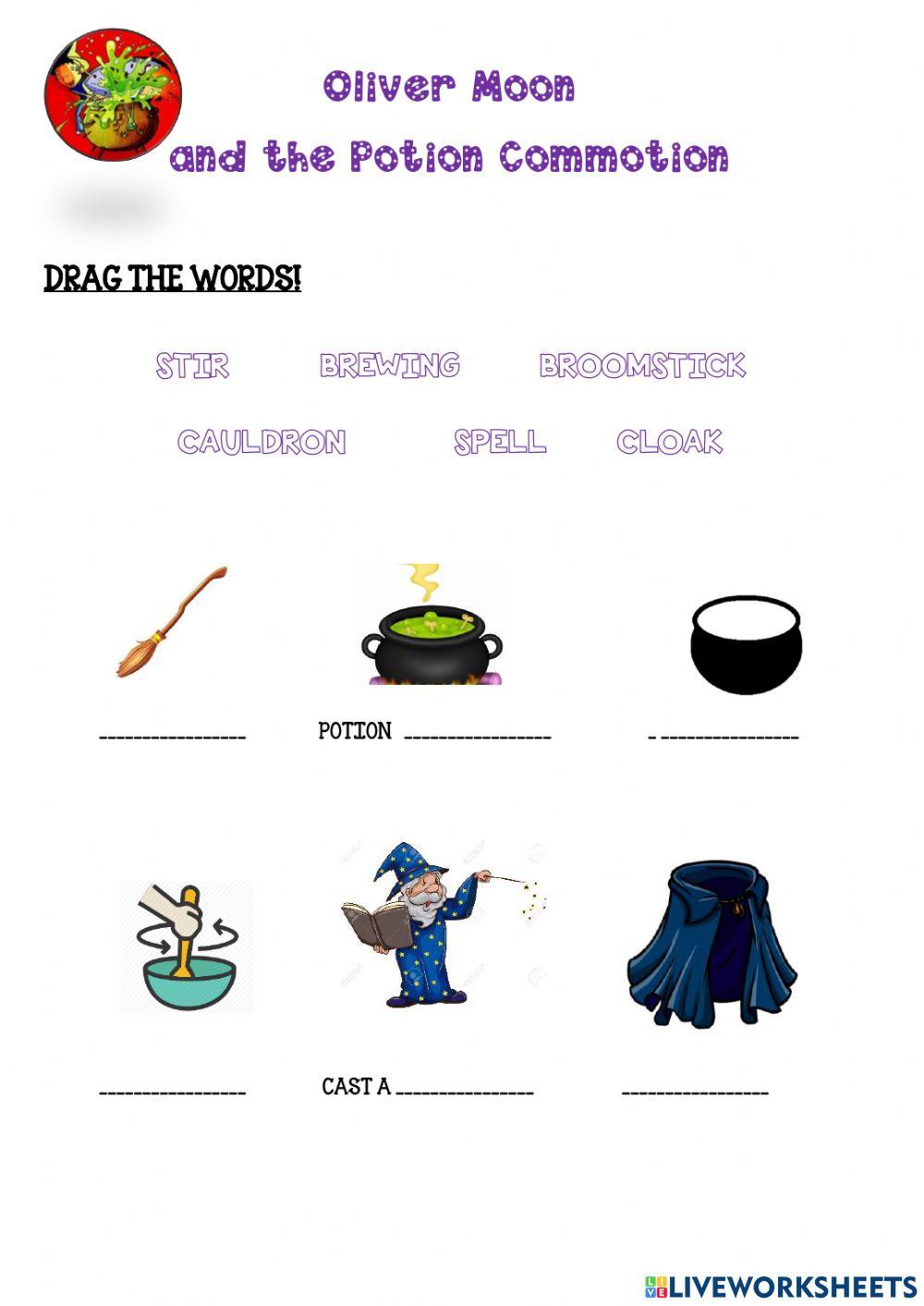 Oliver Moon - chapter 1 vocabulary