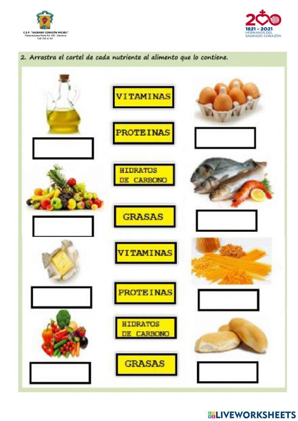 Alimentos y nutrientes