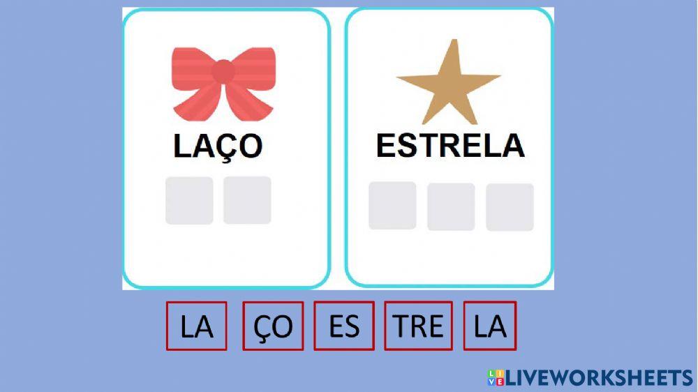 Separação de sílabas