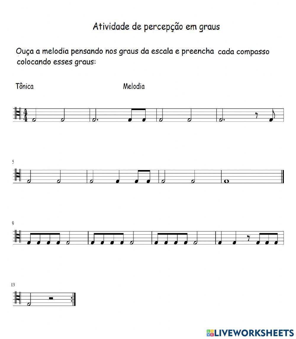 Percepção em graus