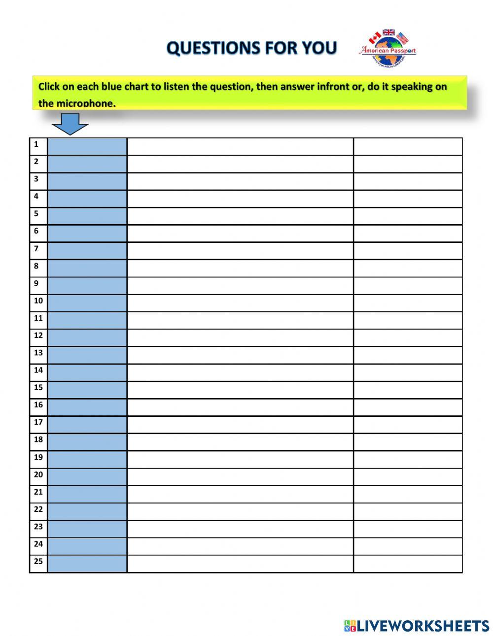 Questions for you. amerpassport