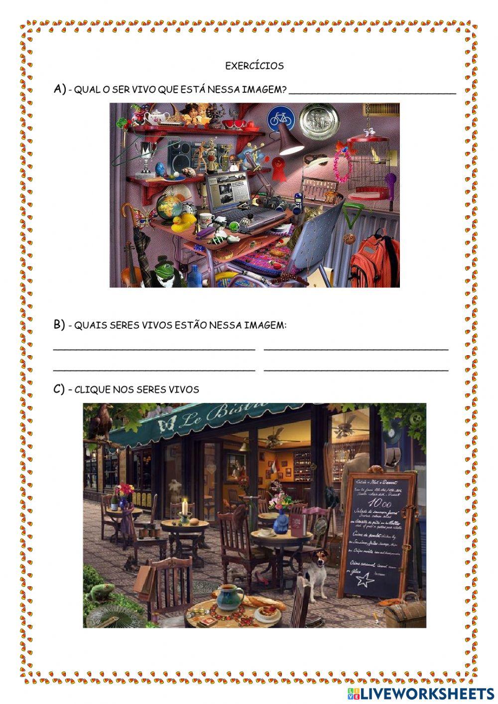 Seres vivos e não vivos