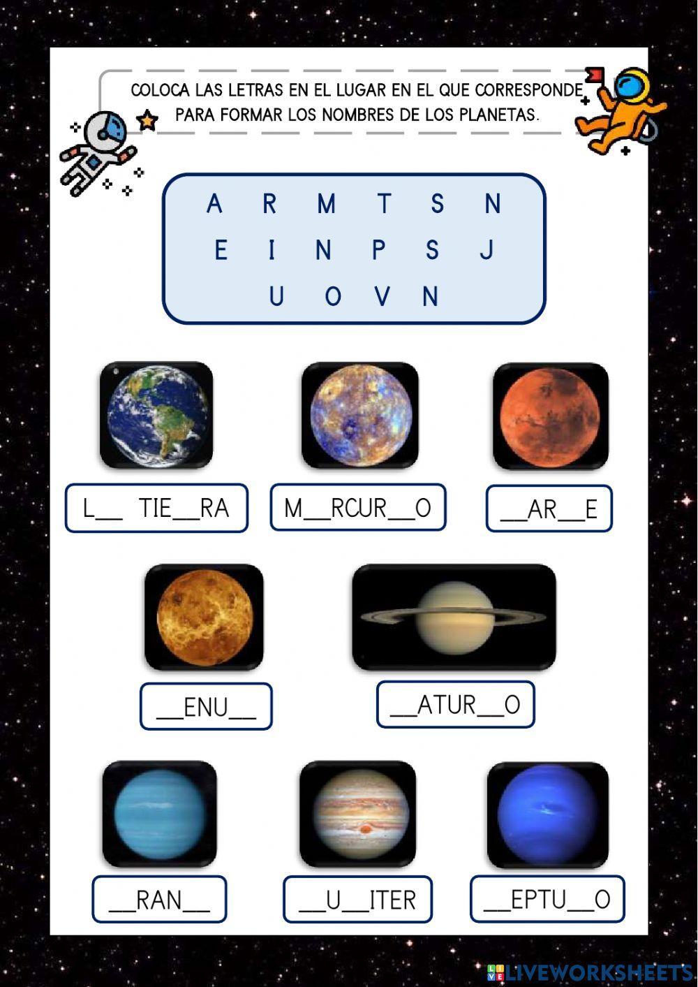 El universo. los planetas