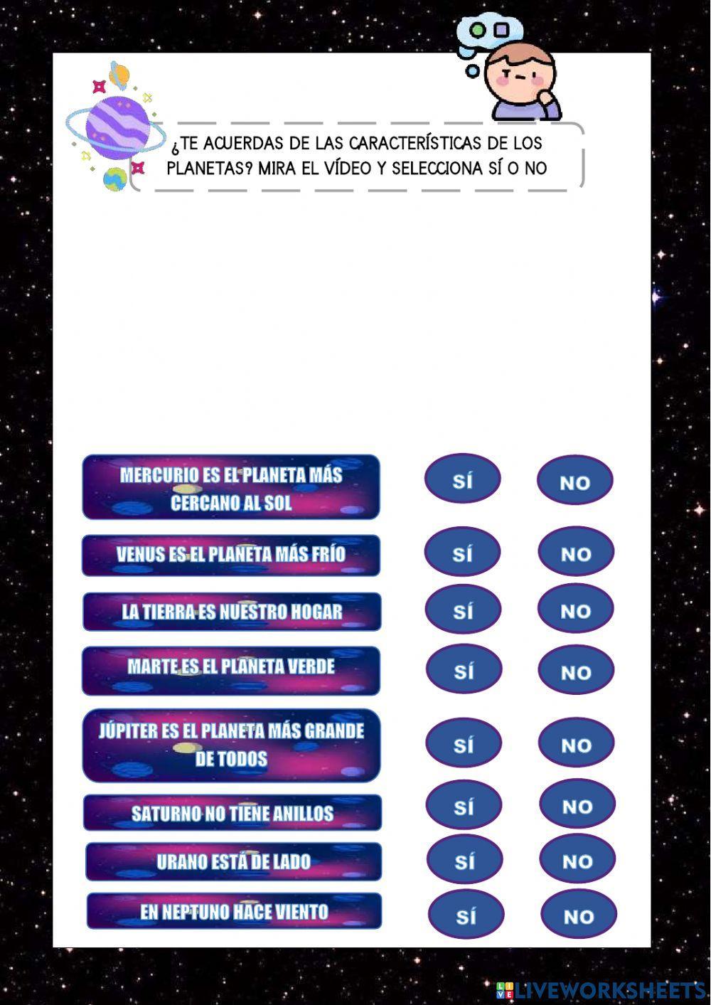 El universo. los planetas