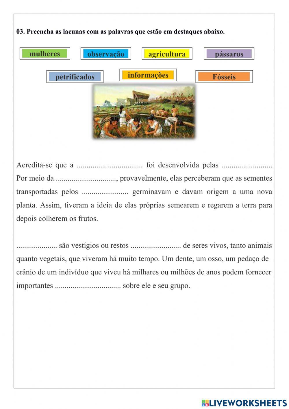 Cap. 02 – A aventura humana: primeiros tempos