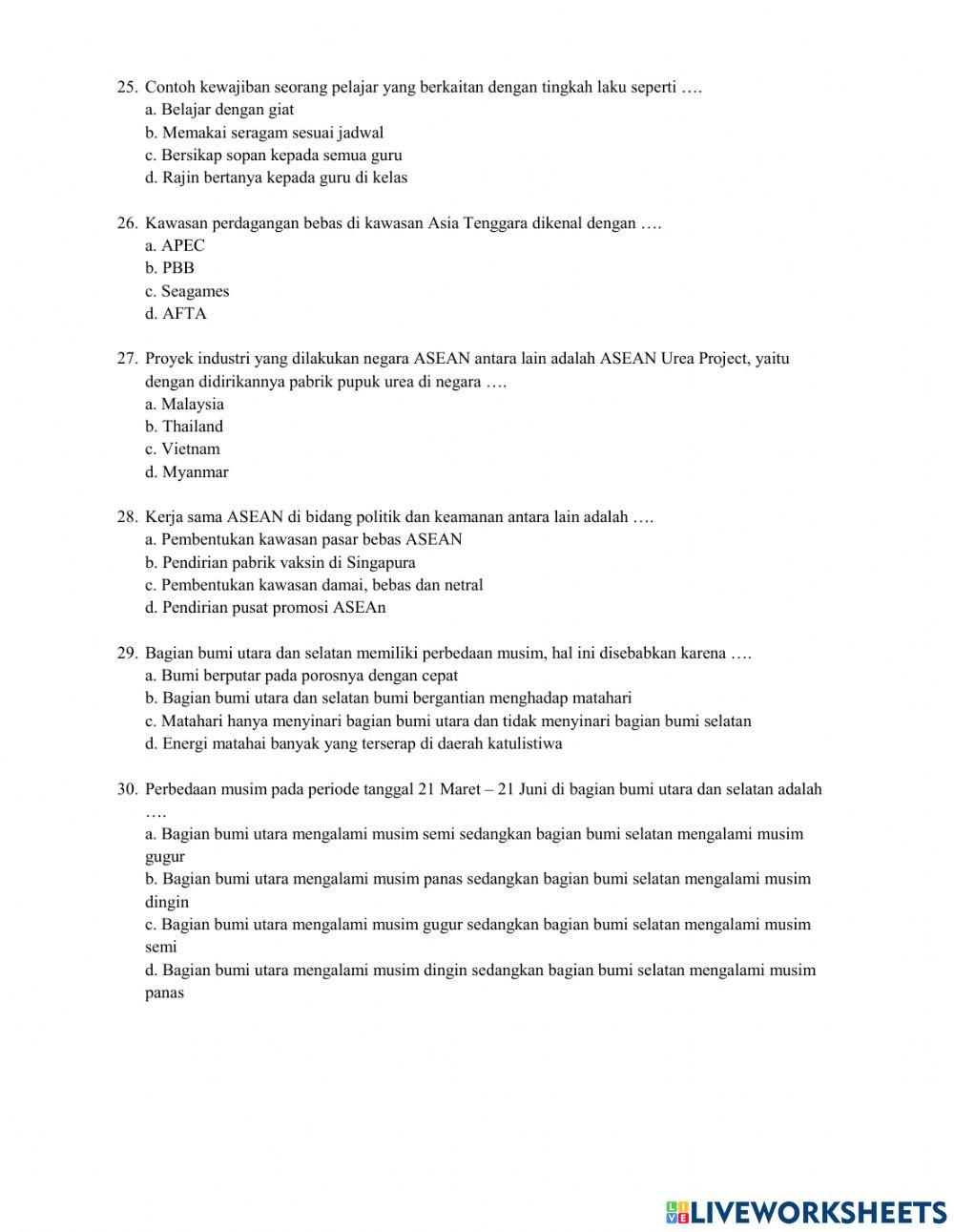 ILA - Tema 8  Kelas 6