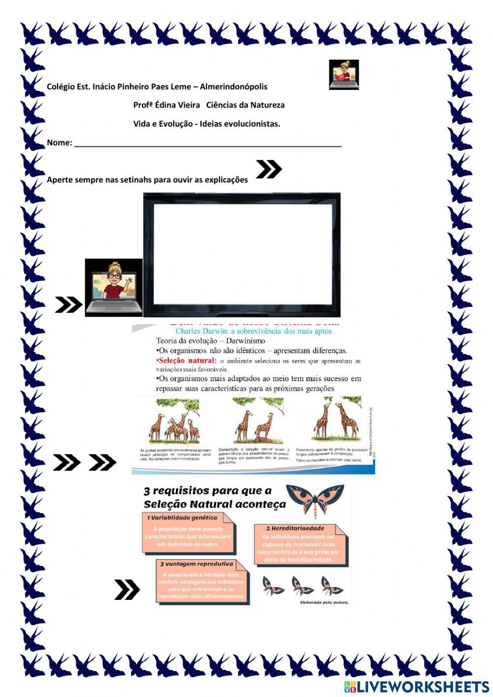 Seleção natural das espécies