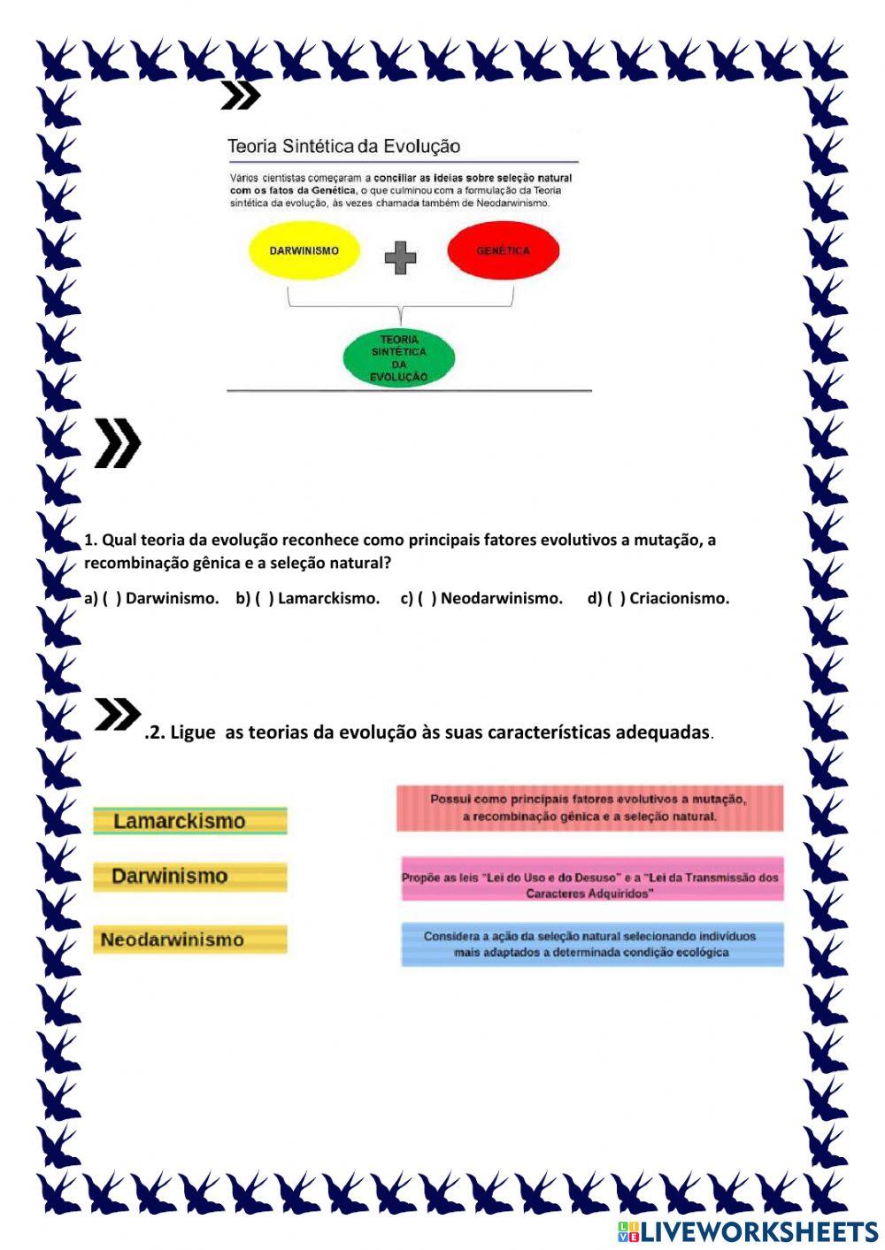 Seleção natural das espécies