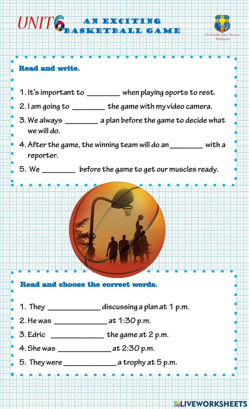 An Exciting Baskatball Game