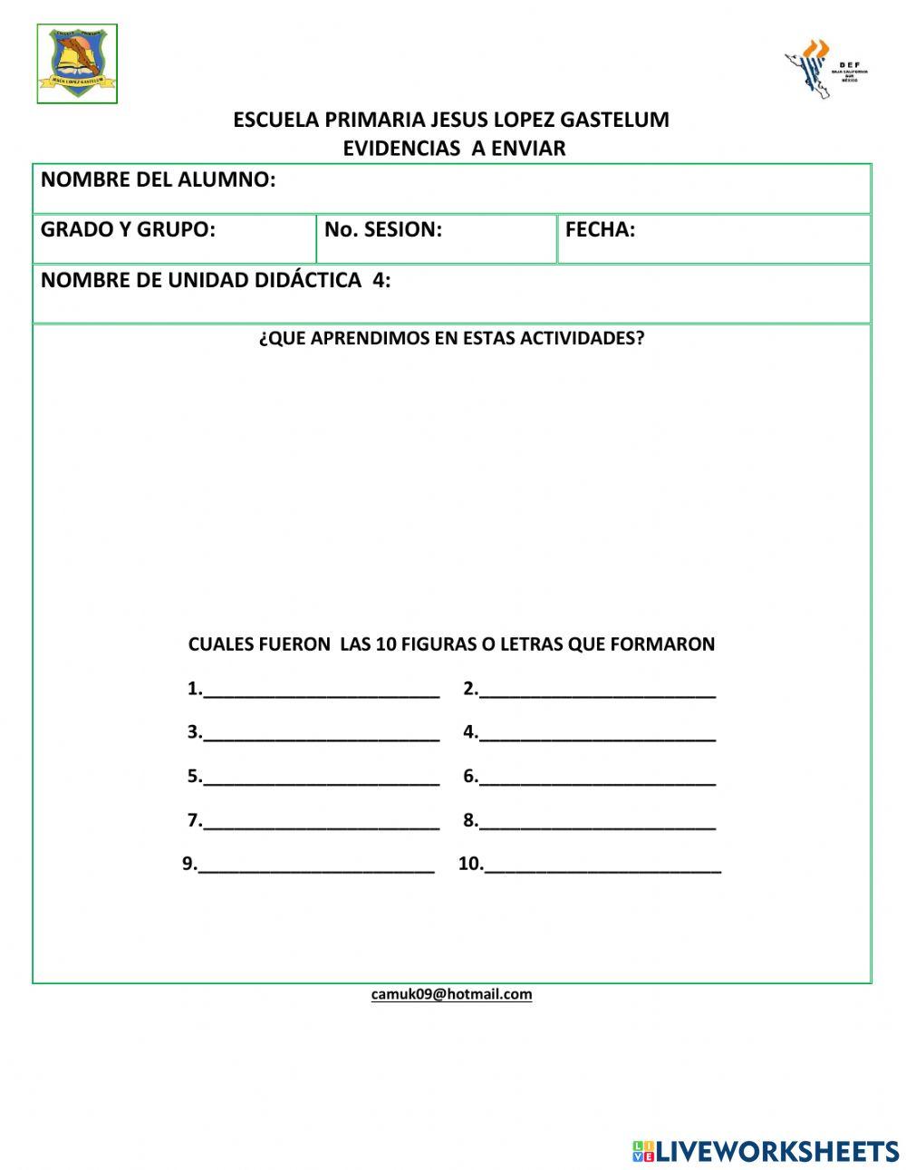 Ficha de Educación Física
