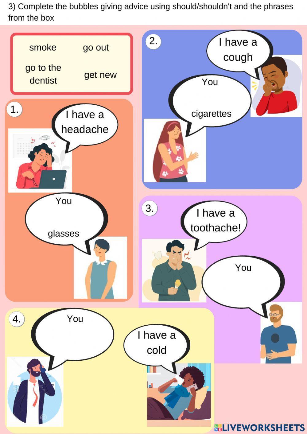 Health Problems + give advice