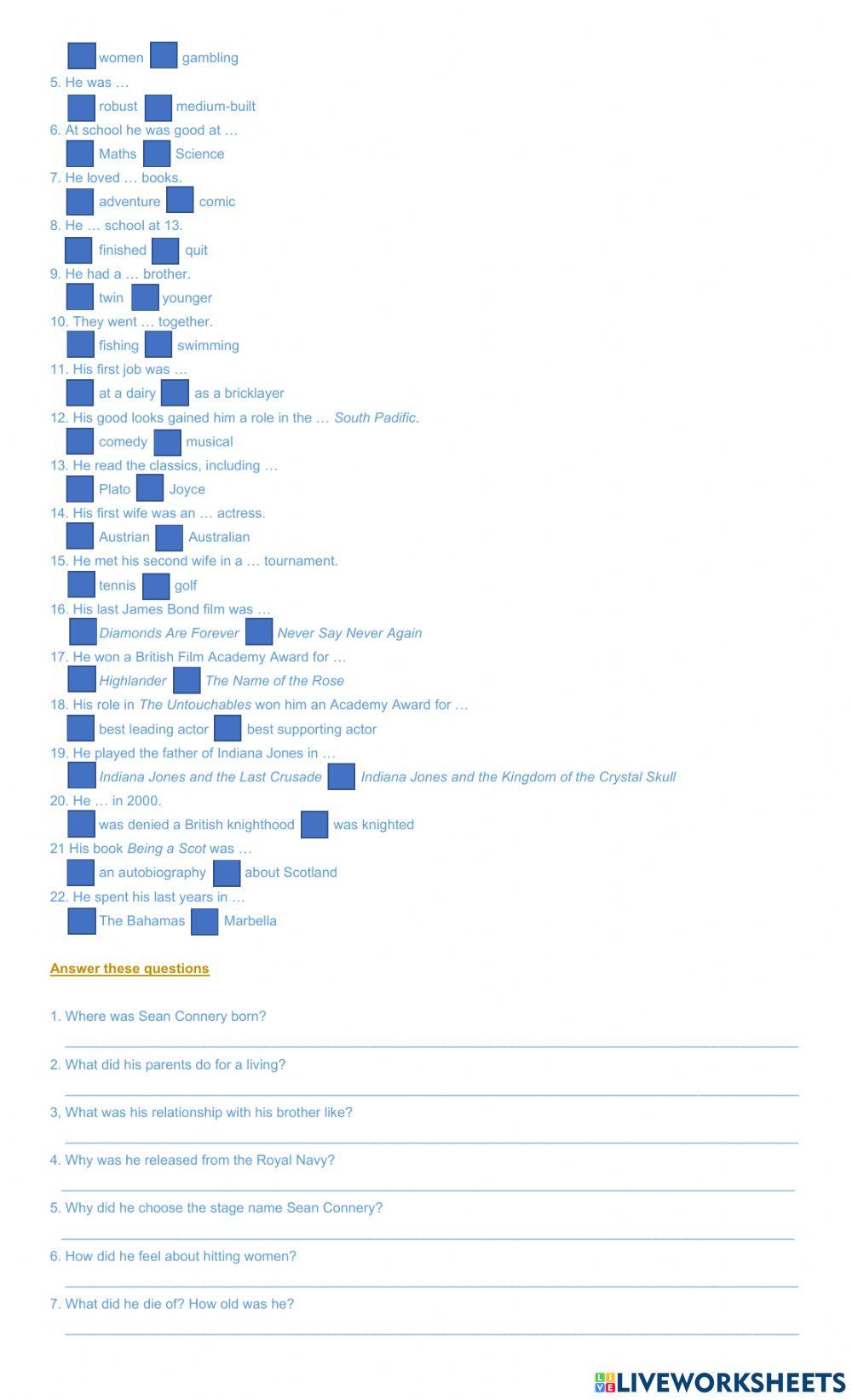 Sean Connery Biography