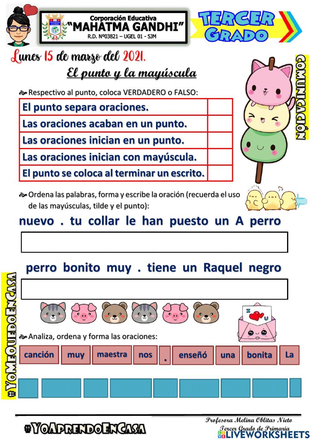 El punto y la mayúscula