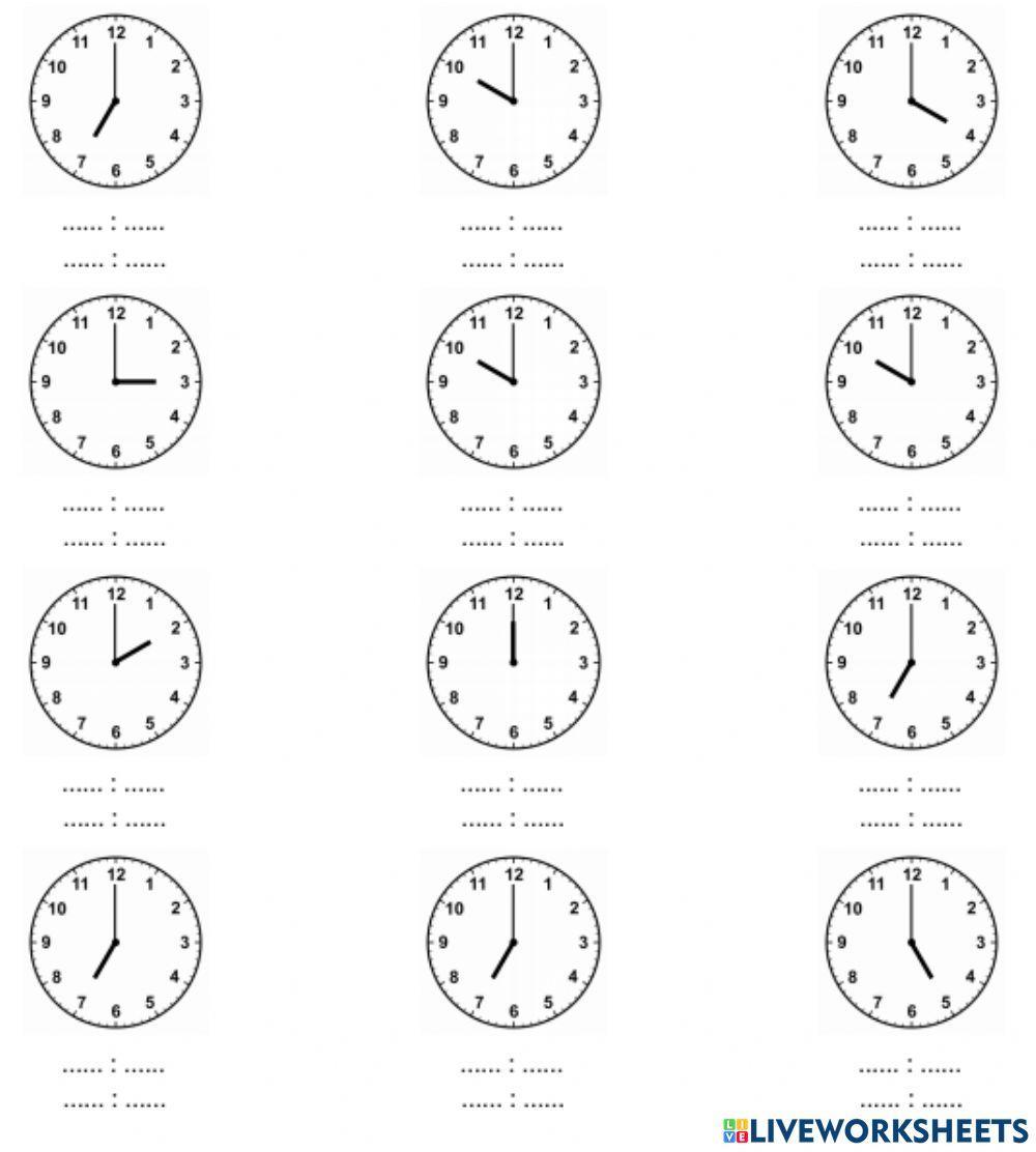 Kell, pärastlõunased kellaajad