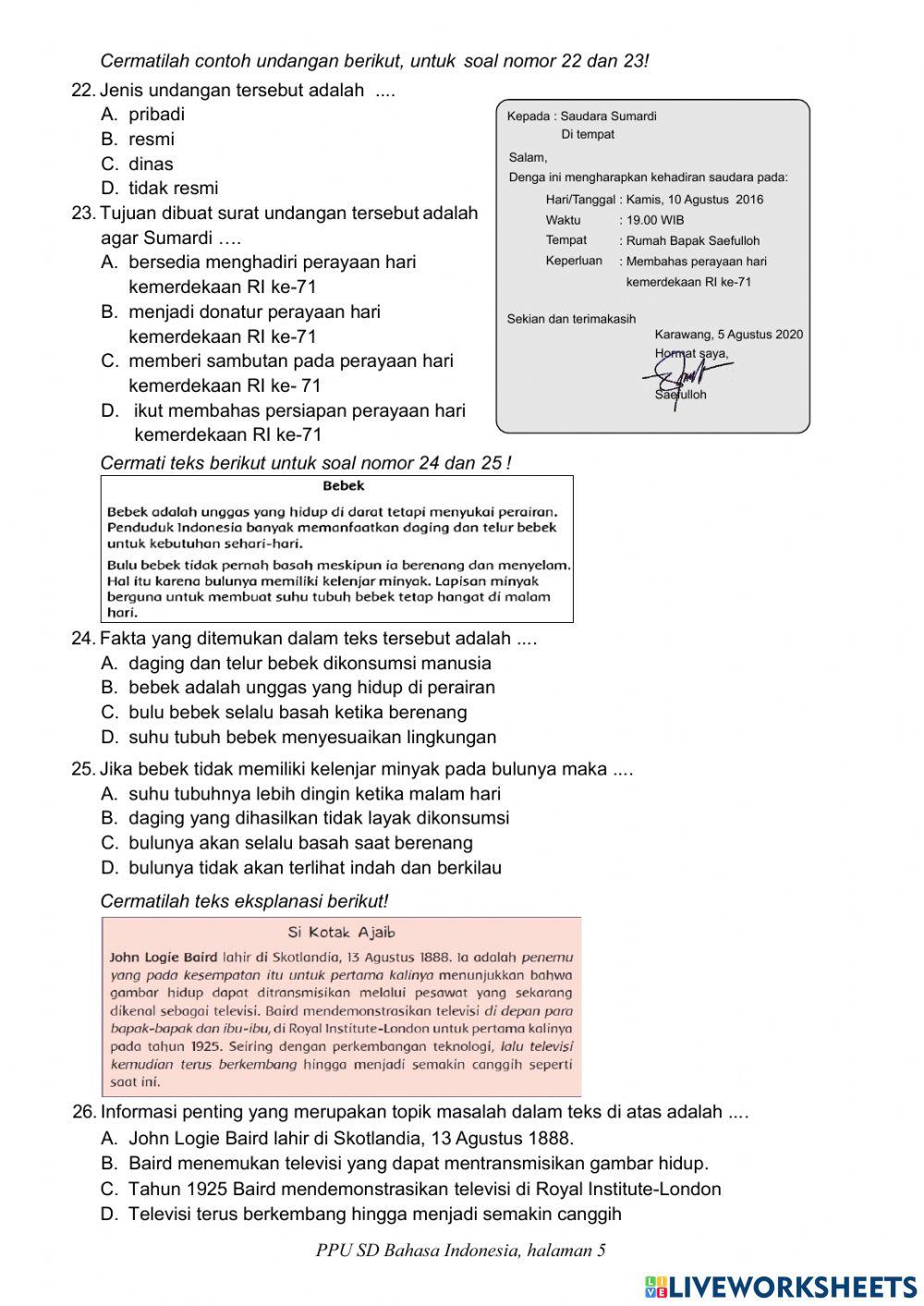 PPU Bahasa Indonesia