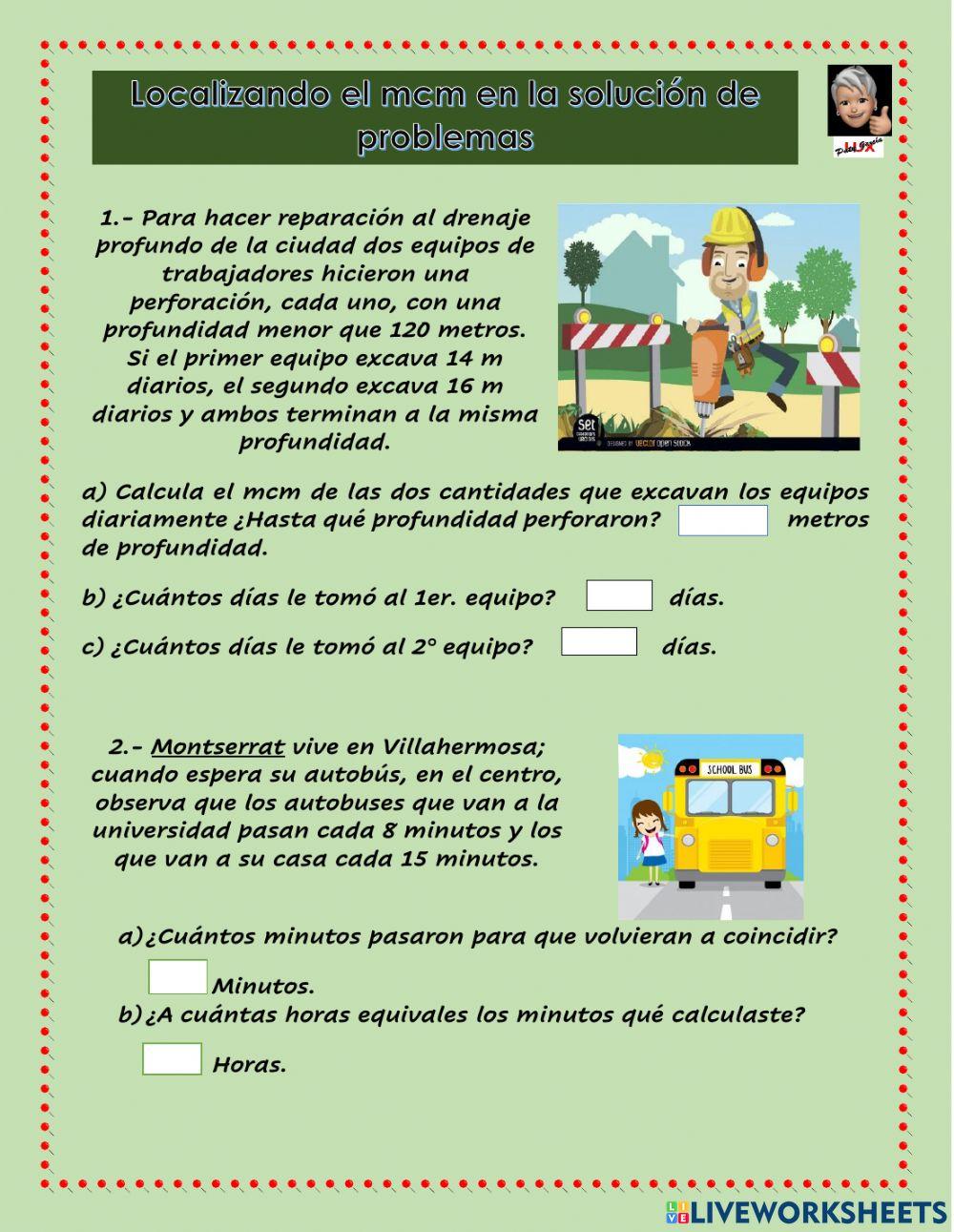 Mínimo común múltiplo