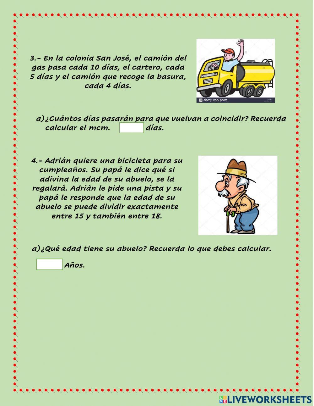 Mínimo común múltiplo