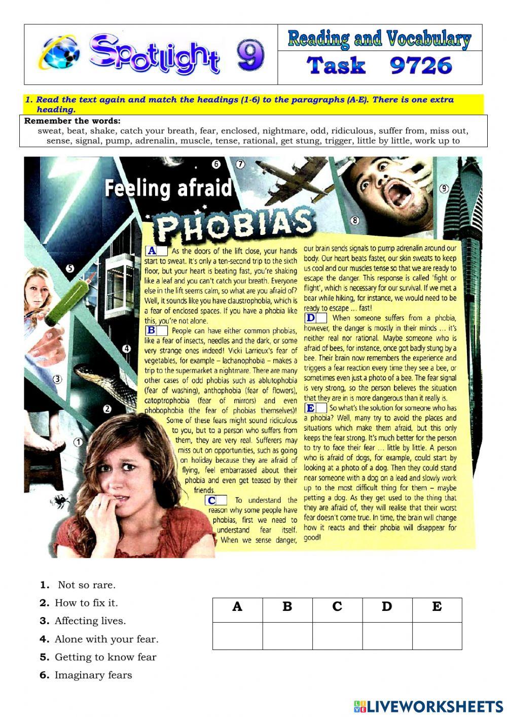 Spotlight 9 Task 9726