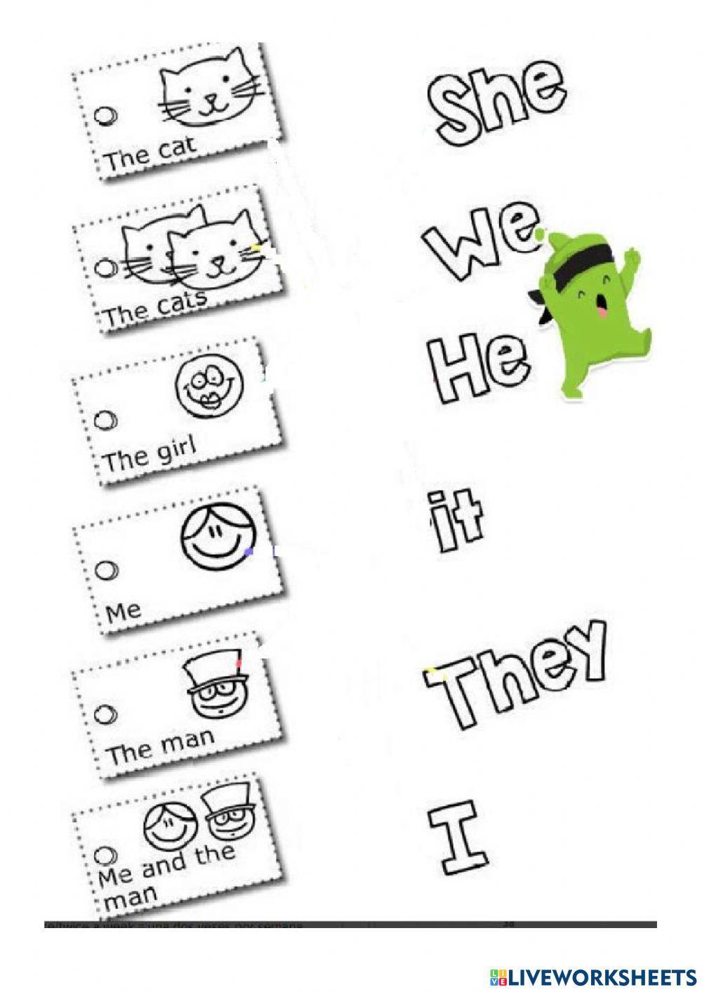 Pronombres personales en ingles