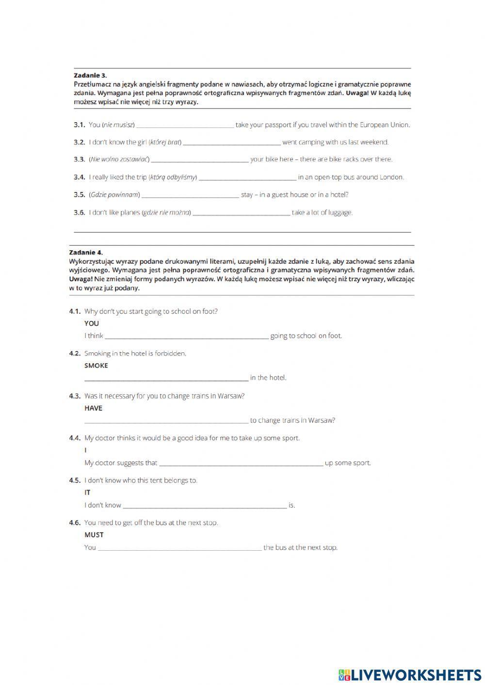 Repetytorium ósmoklasisty unit 8 karta nr 2