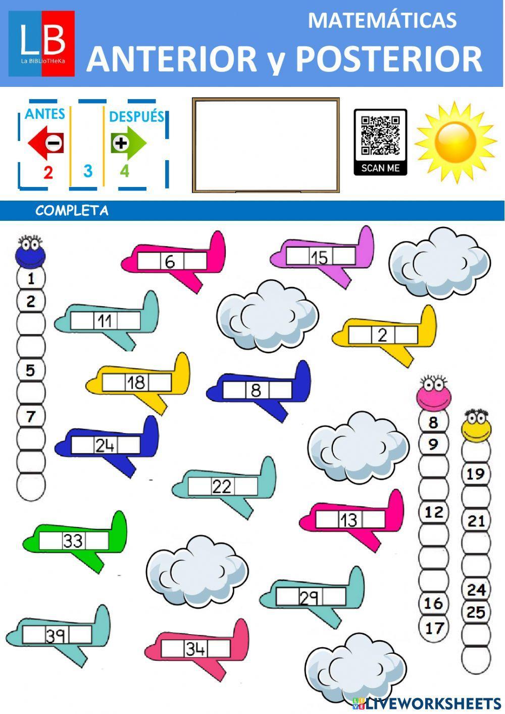 Anterior y posterior