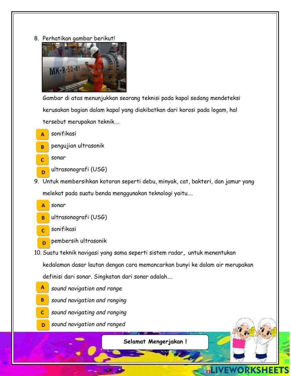 Latihan Soal Aplikasi Getaran dan Gelombang dalam Teknologi