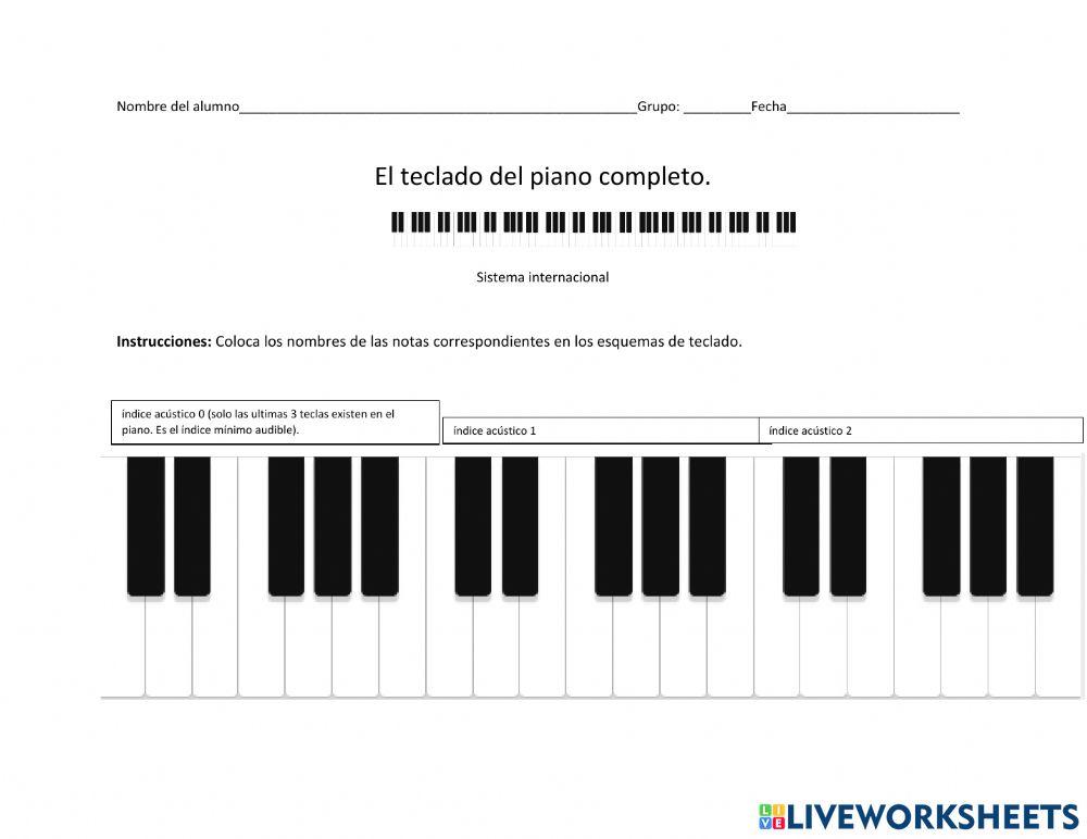 El teclado Musical I