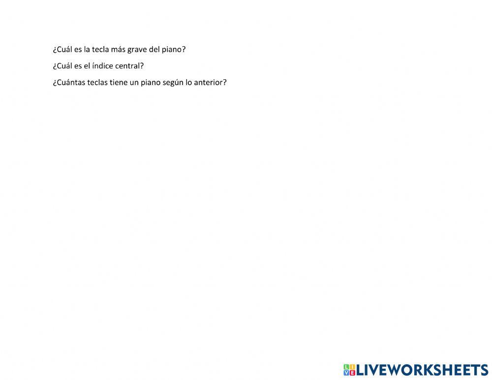 El teclado Musical I