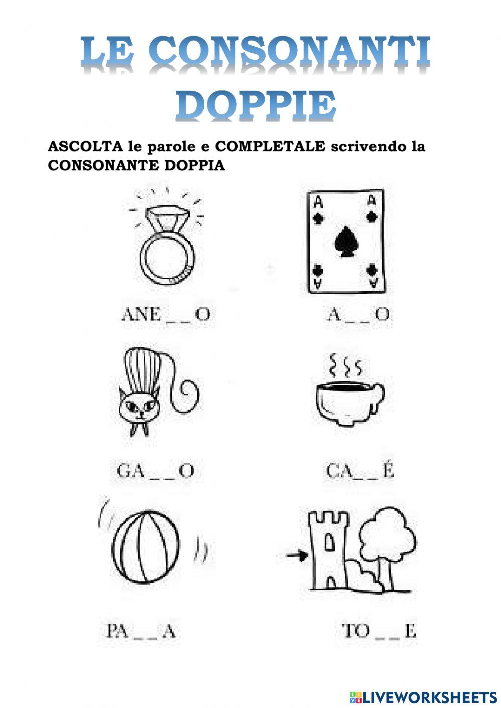 Le consonanti doppie