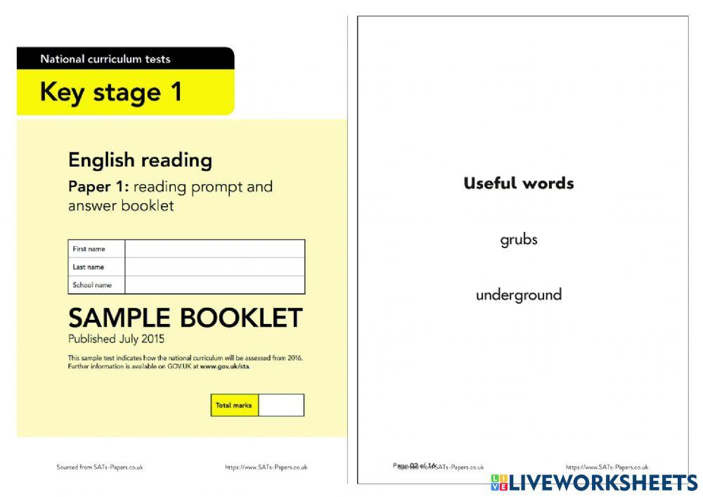 817695 ks1 sats 2016 sample reading paper 1 vasudev