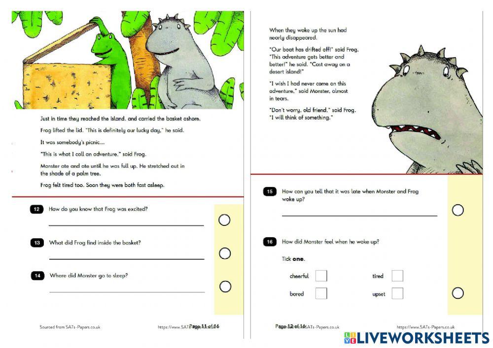 KS1 SATS 2016 SAMPLE Reading Paper 1