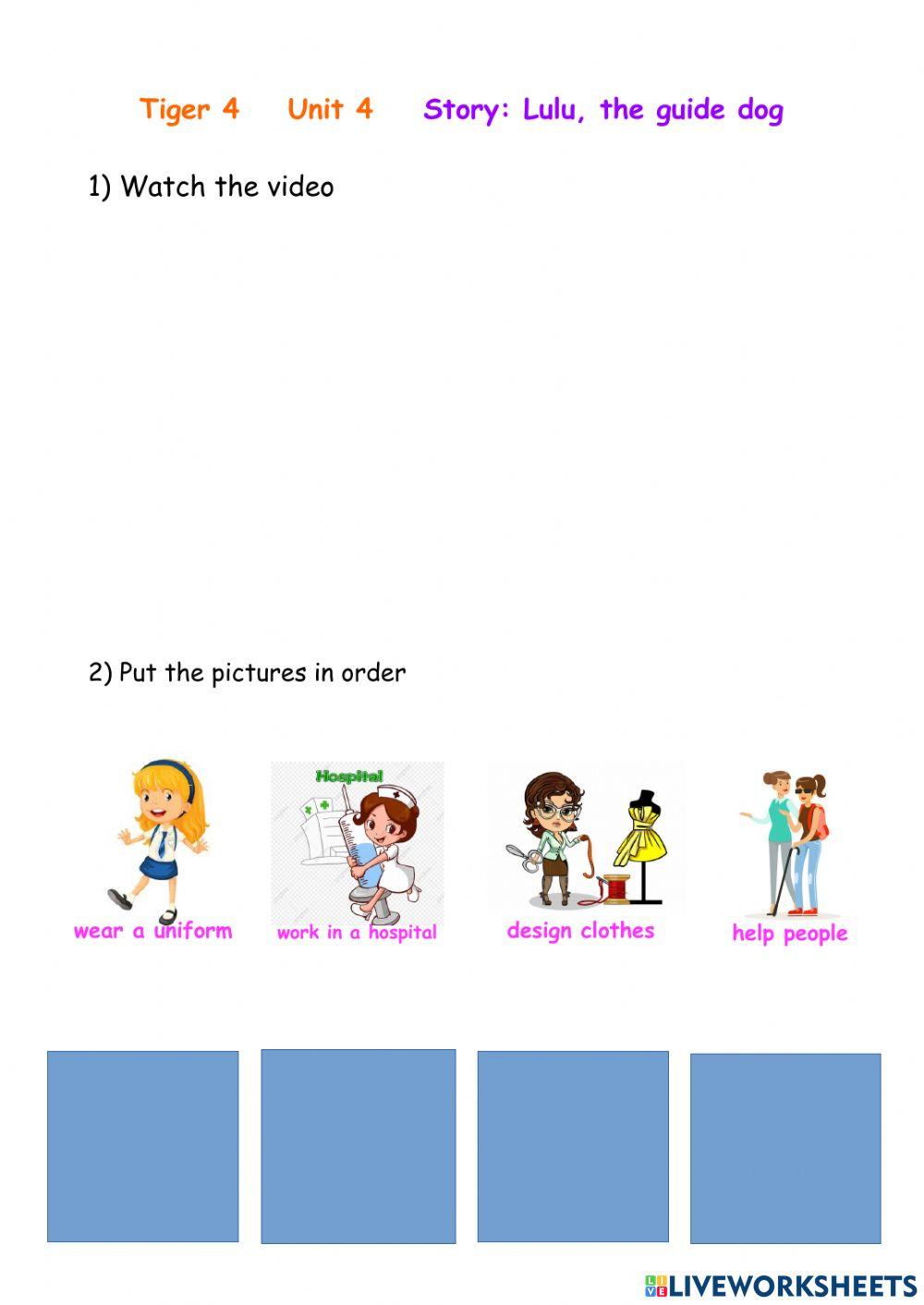 Lulu, the guide dog Tiger 4 Unit 4